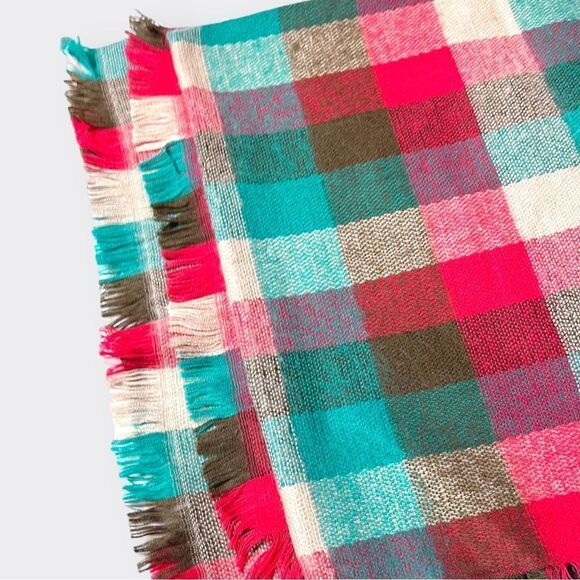 SHIRALEAH large plaid scarf - Picture 5 of 8